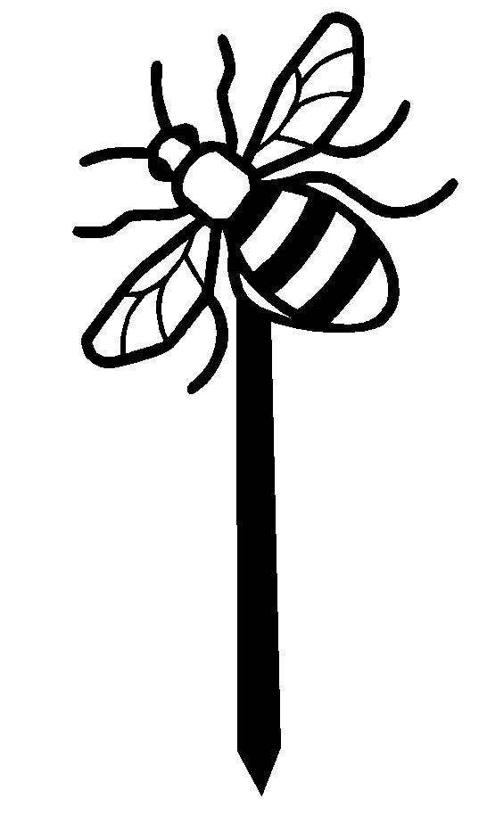 Baby Bee Garden Stake