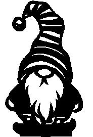 Stripes Garden Gnome