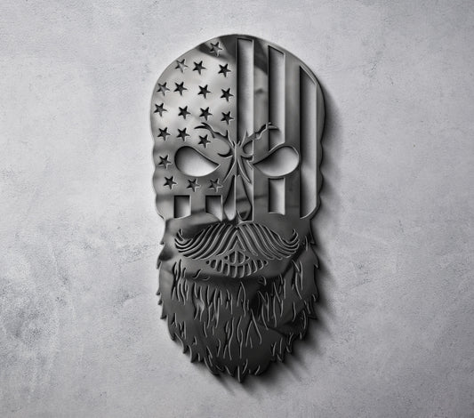 American Bearded Skull