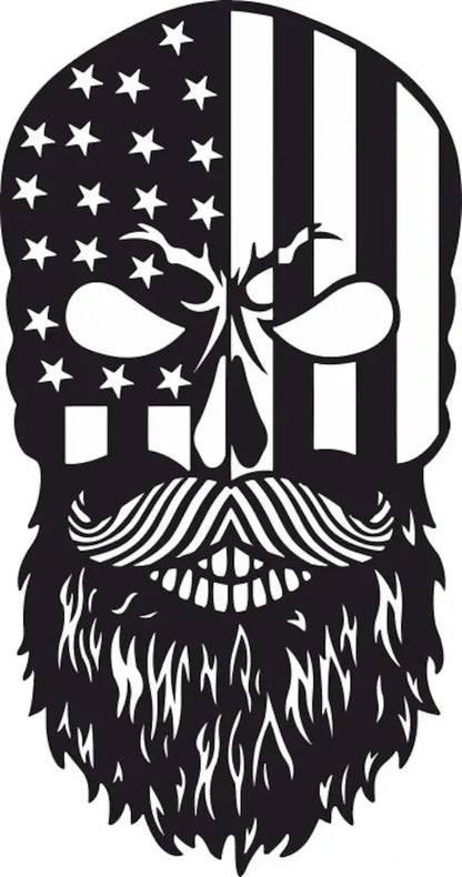 American Bearded Skull